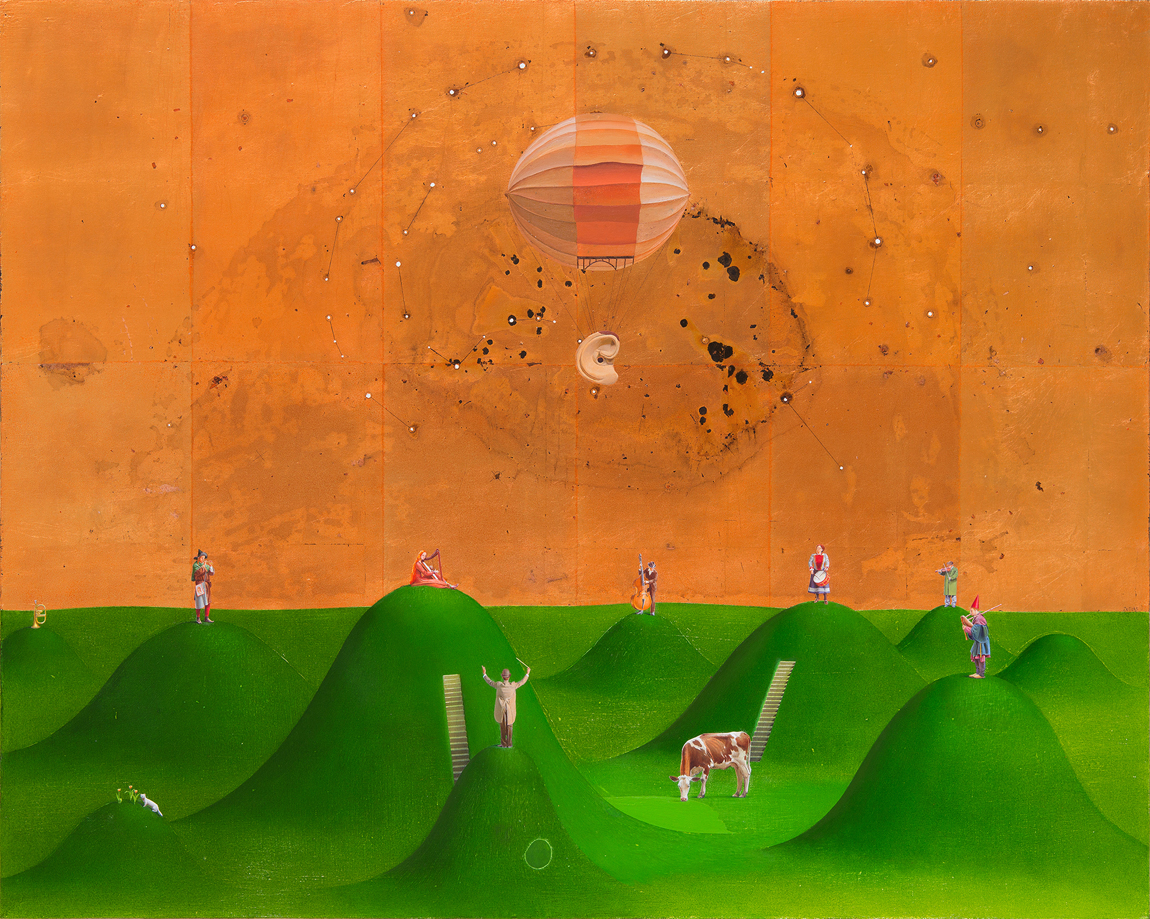 Kalvis Zuters - ‘The Ear’ - oil on canvas - 80x100cm - d'Haudrecy Art Gallery