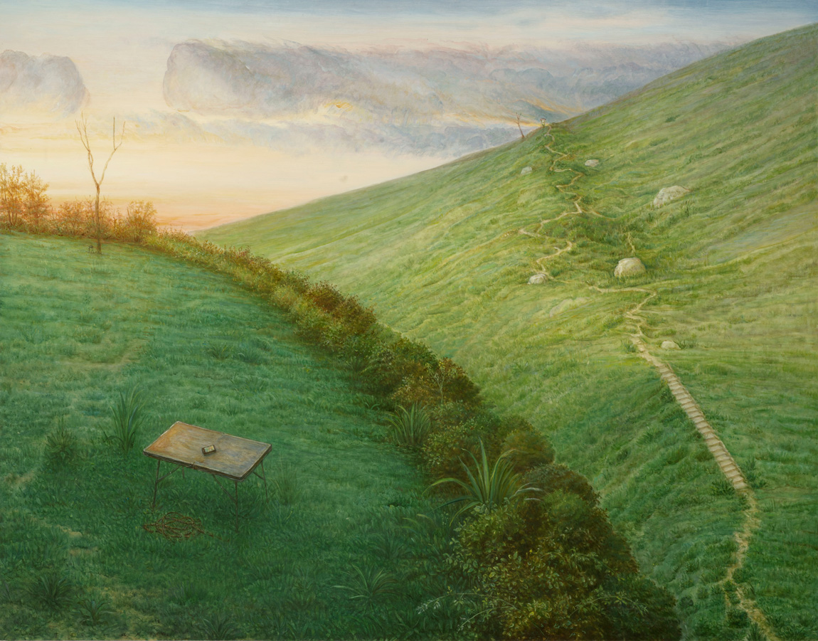 Mitsuo Shiraishi - “Untitled - oil on wood - 73 x 93 cm - d'Haudrecy Art Gallery